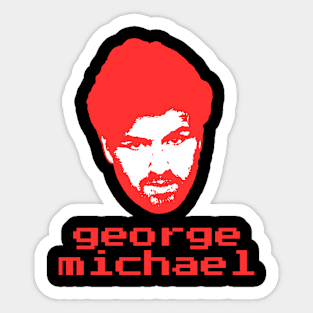 George michael ||| 80s retro Sticker